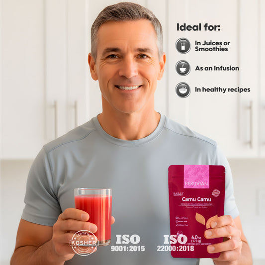 Organic Kosher Camu Camu Powder 6 oz – High Vitamin C Immune Support Superfruit from Peru