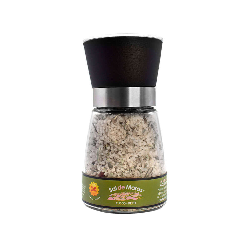 Peruvian Pink Salt with Spices - Glass Grinder 6.0 oz