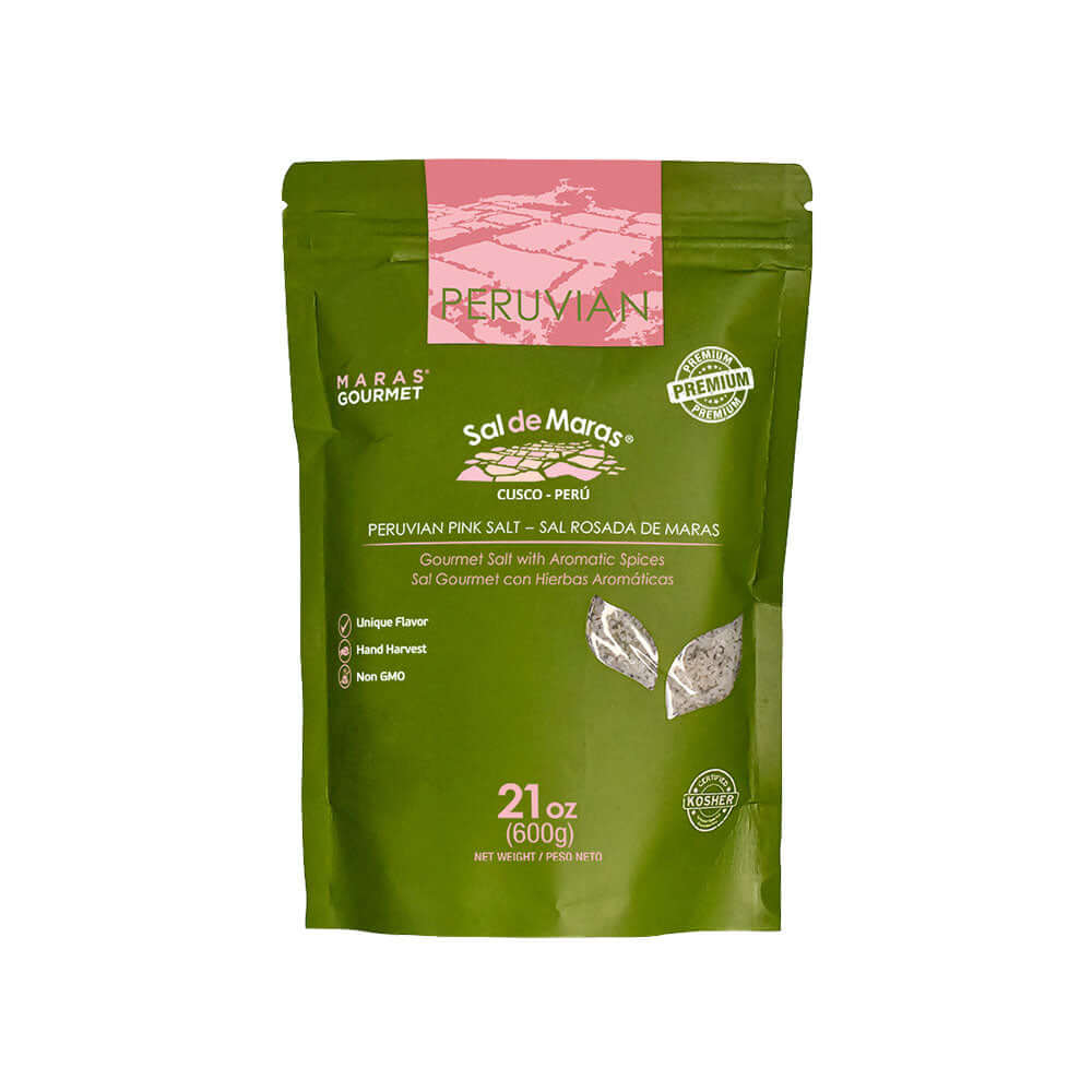 Peruvian Pink Salt with Spices - Bag 21 oz