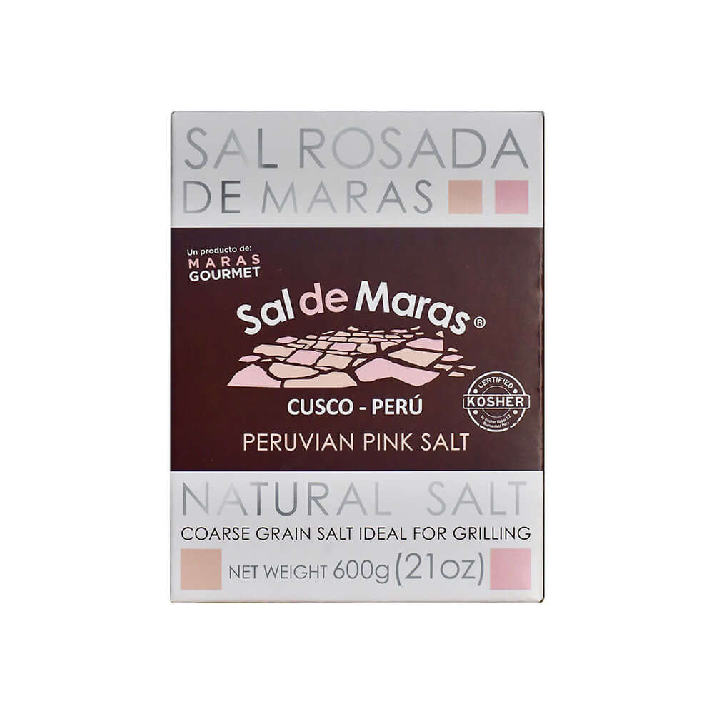 Peruvian Pink Salt Coarse Grain for Grill - Carton Box 21 oz