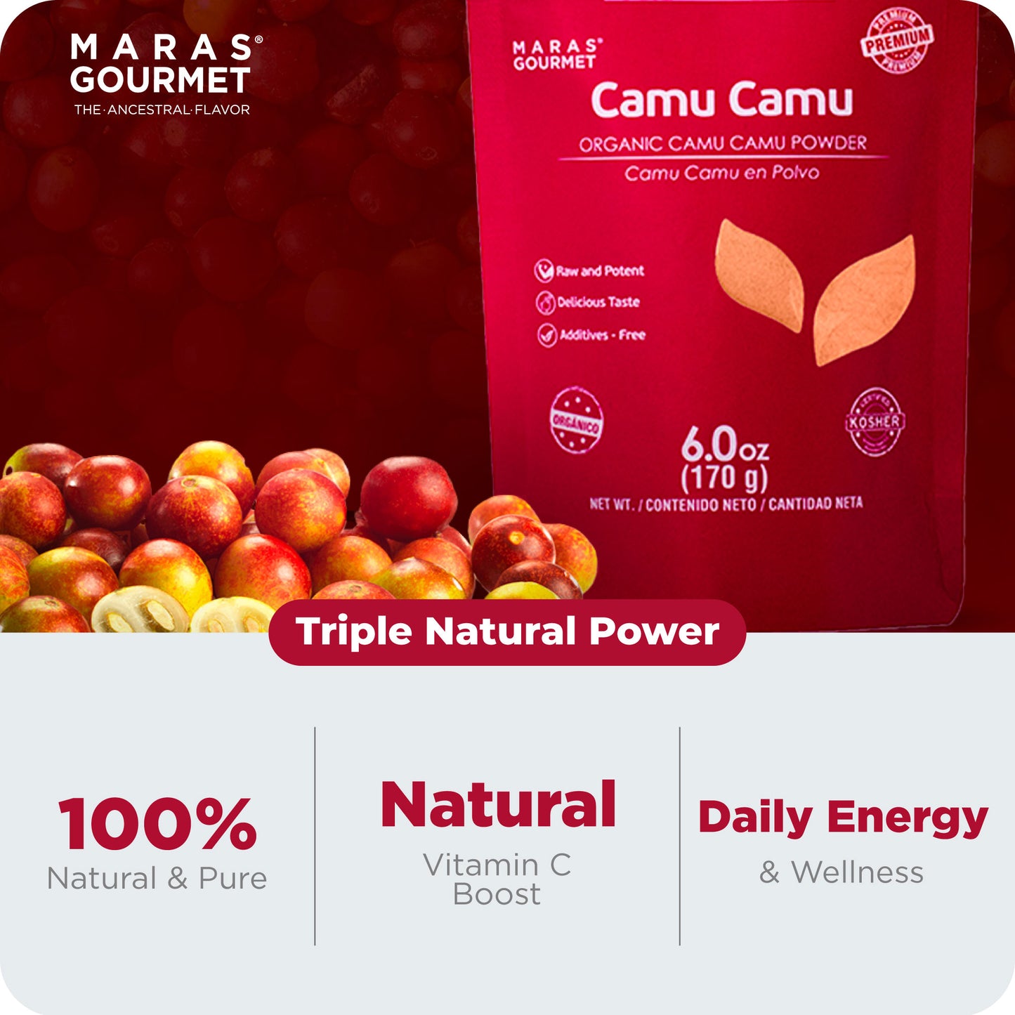 Organic Camu Camu Powder - Paper Bag 6.0 oz