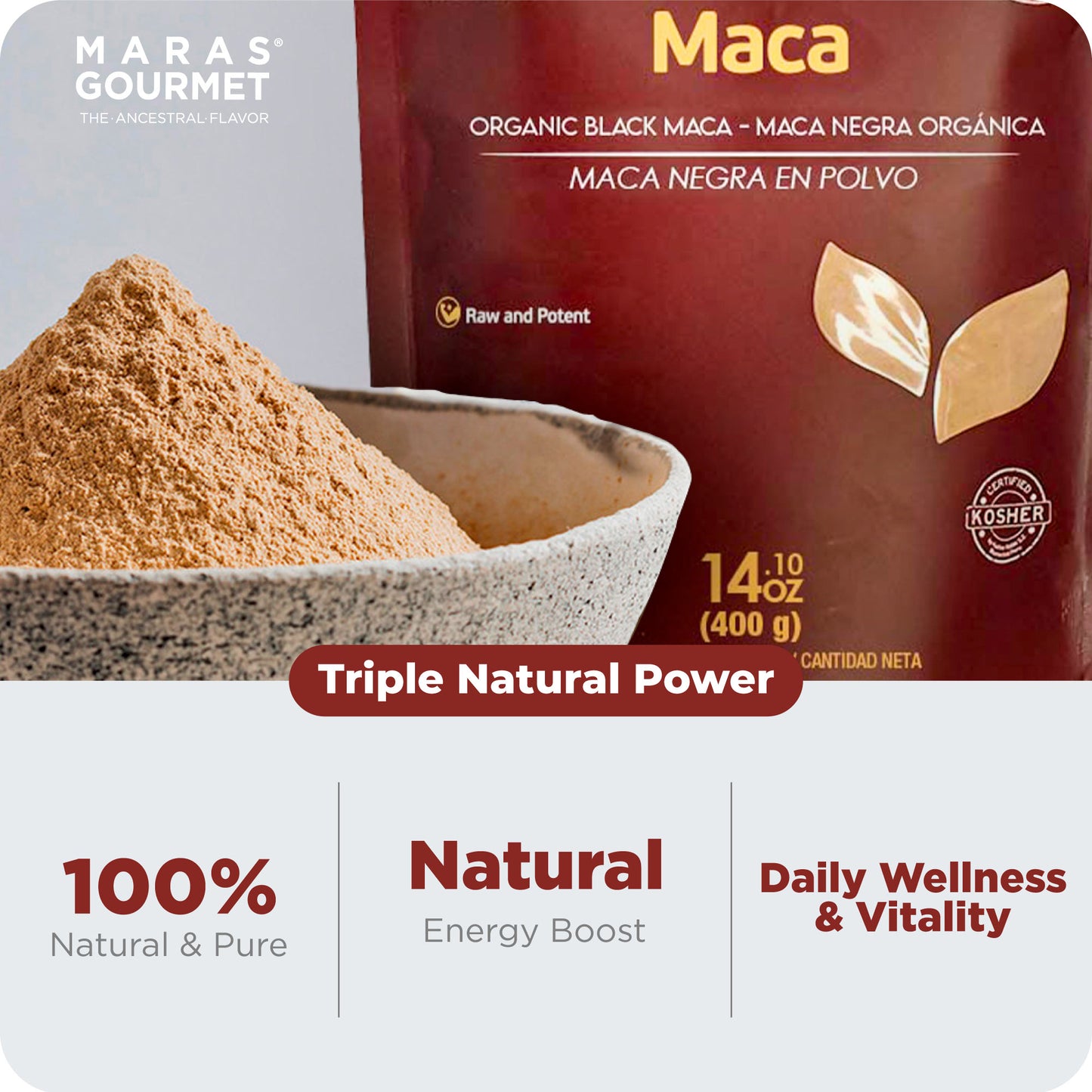 Peruvian Maca Gelatinized Powder - Bag 7.0 oz