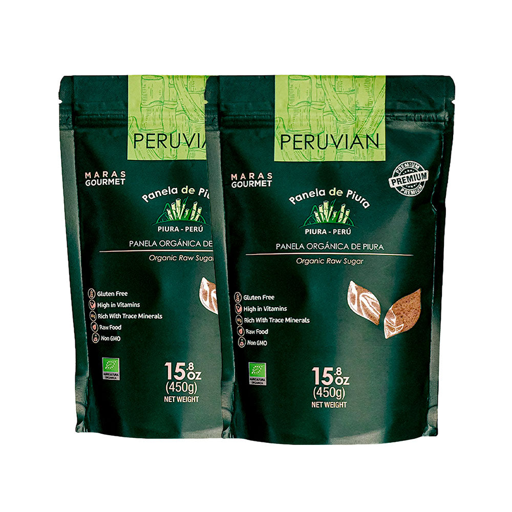 Peruvian Organic Raw Sugar - Pack x 2