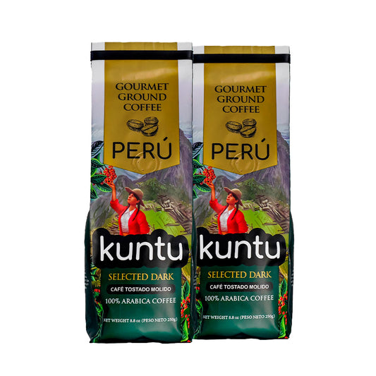 Peruvian Gourmet Ground Coffee - Pack x 2