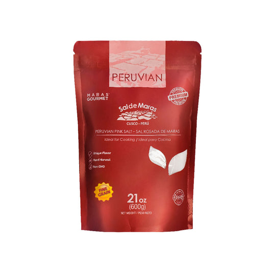 Peruvian Pink Salt Fine Grain for Kitchen - Bag 21 oz