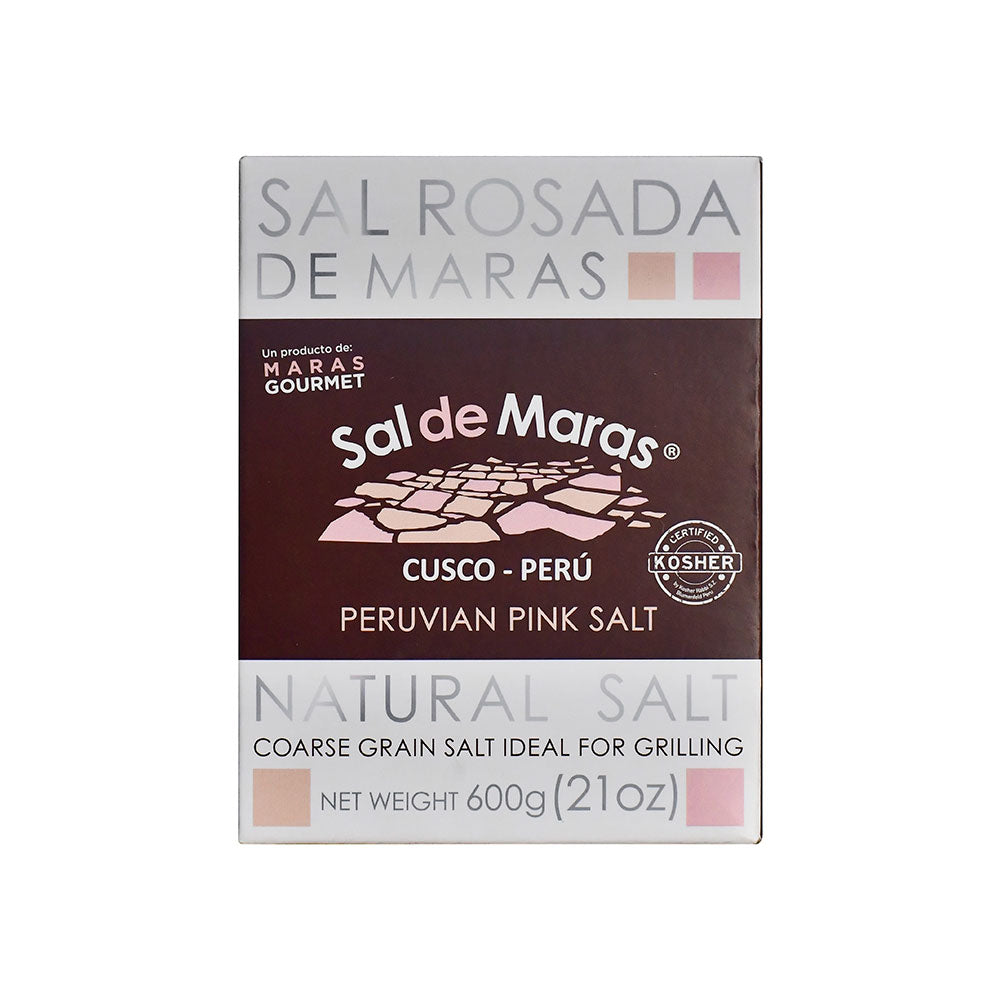 Peruvian Pink Salt Coarse Grain for Grill - Carton Box 21 oz